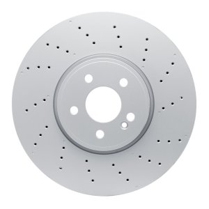 Mercedes-Benz A35 AMG Brake Rotor (1) - Front - R1 Concepts - GeoSPEC Coated Rotor - Drilled - `20-`22